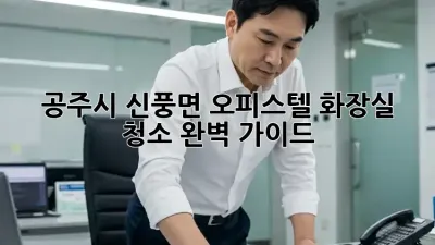 공주시 신풍면 오피스텔 화장실 청소 완벽 가이드