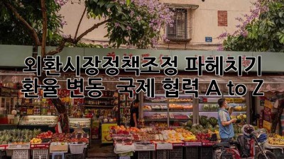 외환시장정책조정 파헤치기 💰 환율 변동 & 국제 협력 A to Z 🤝