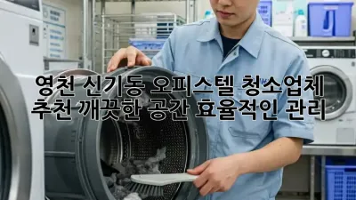 영천 신기동 오피스텔 청소업체 추천: 깨끗한 공간, 효율적인 관리